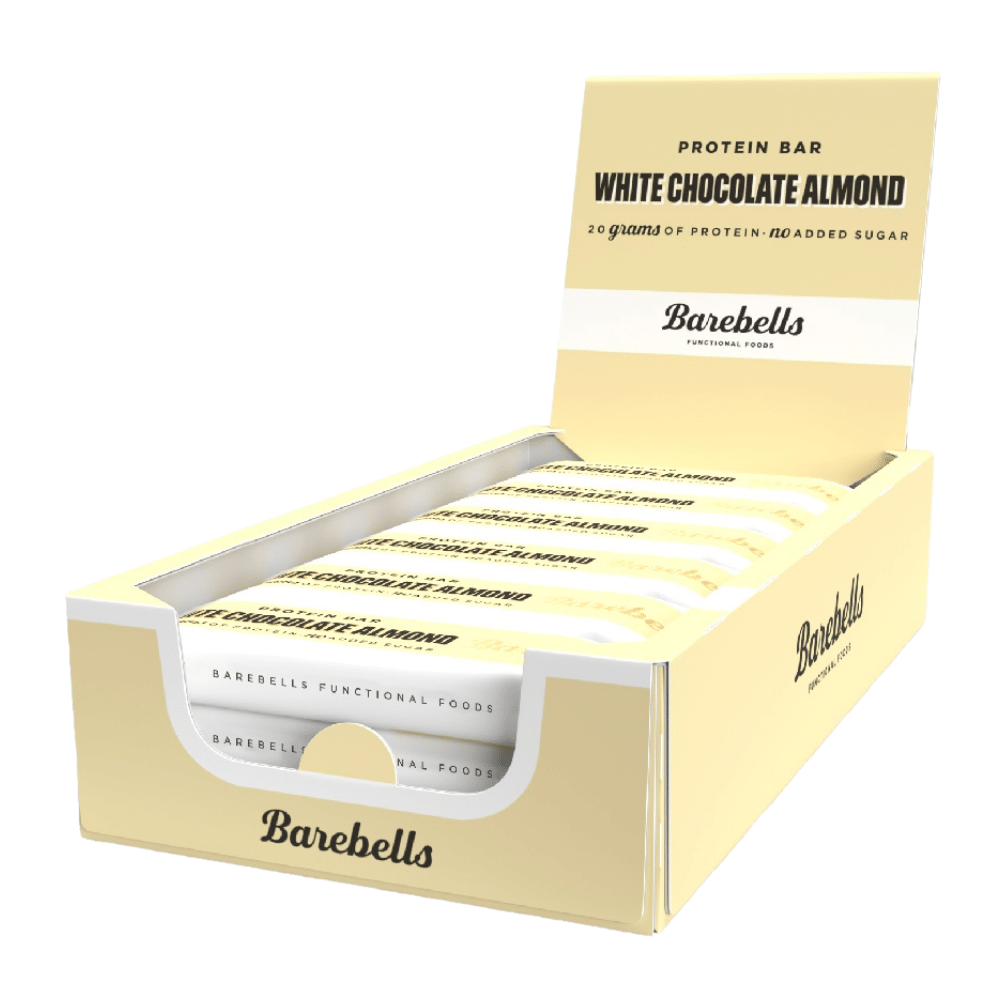 Barebells White Chocolate Almond Protein Bars With No Added Sugar - 12x55g Packs