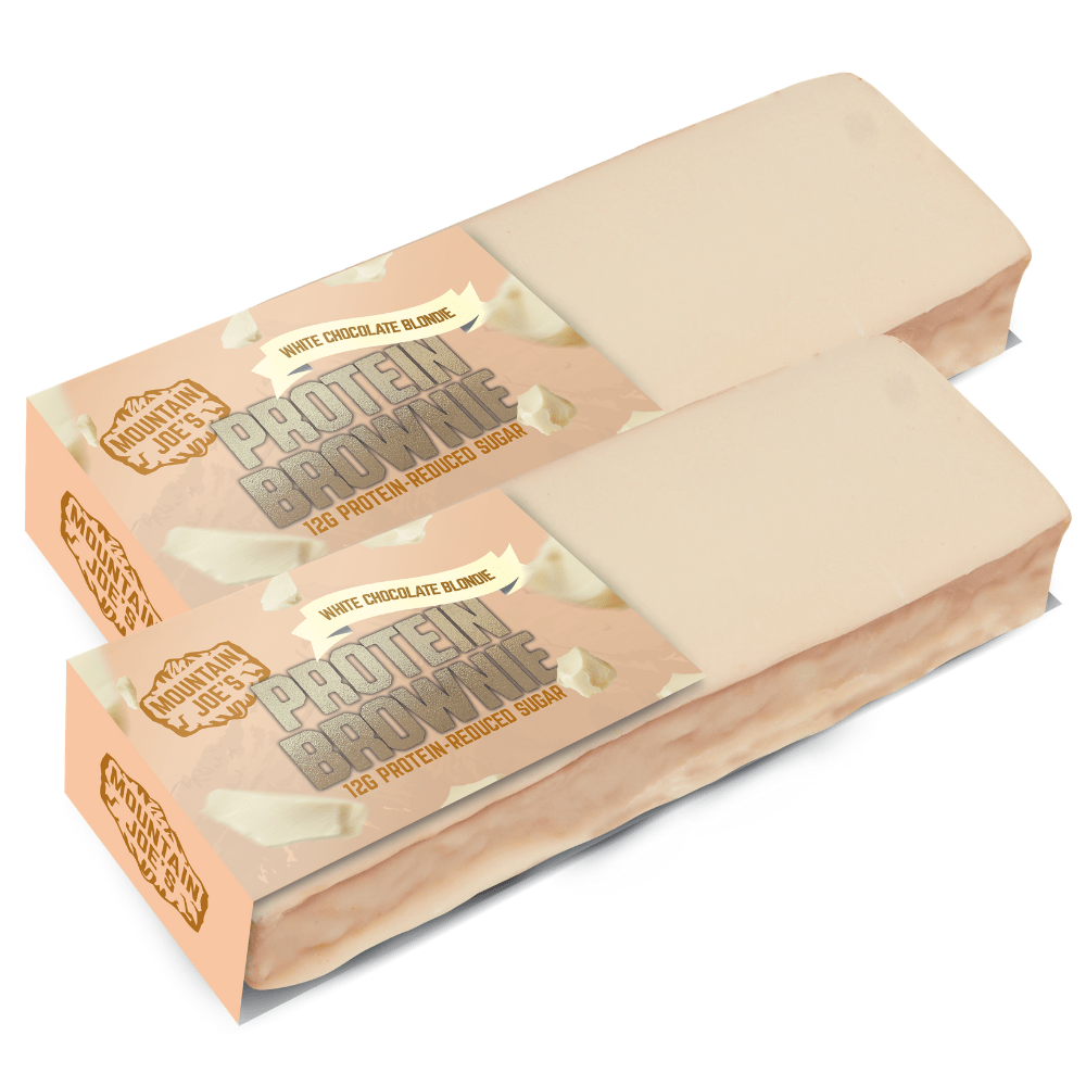 Boxes of Mountain Joes White Chocolate Blondie Brownies UK 12x60g Boxes