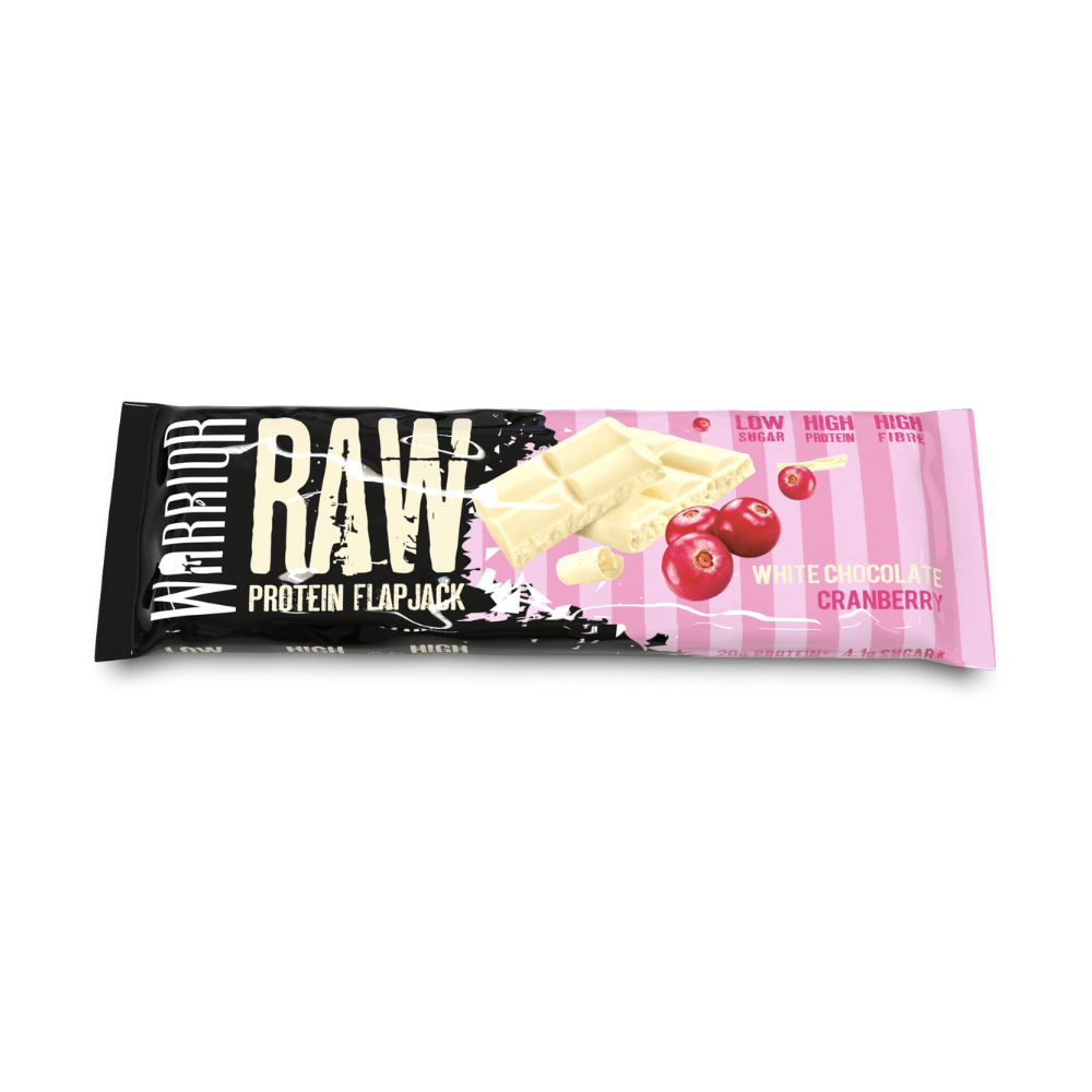White Chocolate Cranberry Warrior Protein Flapjacks | Raw Flapjacks ...