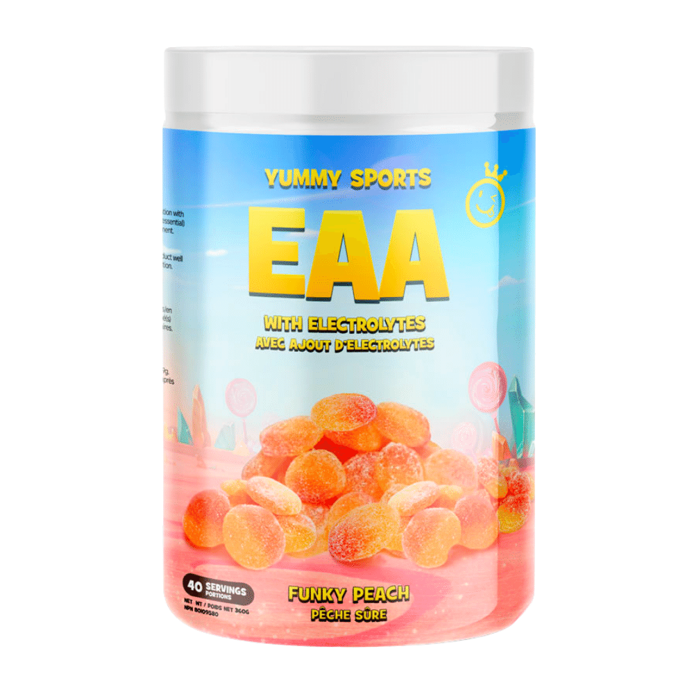 Funky Peach - Yummy Sports - EAA Supplements - 40 Servings = 360-Gram Tubs