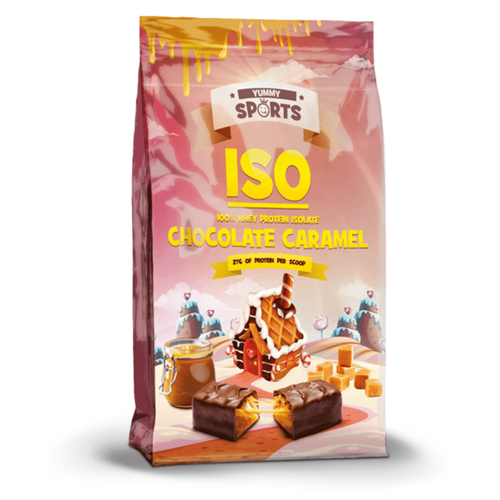 Chocolate Caramel Yummy Sports ISO Whey Isolate - Protein Package
