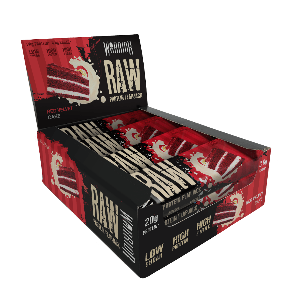 Warrior Raw Protein Flapjack Red Velvet Cake, Protein Flapjacks, Warrior, Protein Package Protein Package Pick and Mix Protein UK